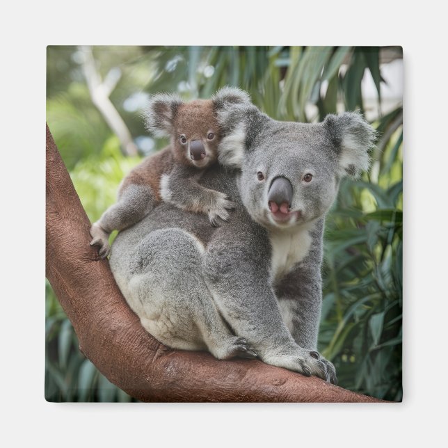 Mother and Baby Koala Bear Magnet (Front)
