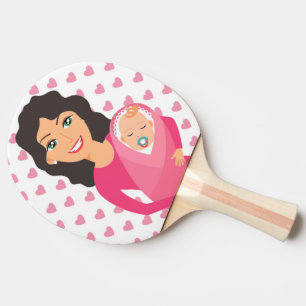 MOTHER AND BABY PING PONG PADDLE