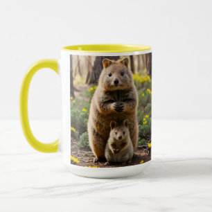 Mother And Baby Quokka, Coffee Mug