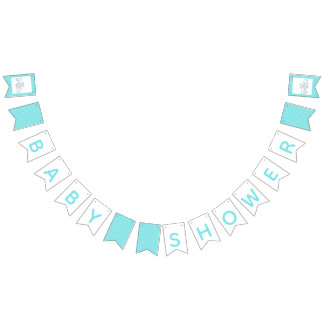 Mother And Baby White Bear Baby Shower Bunting Flags