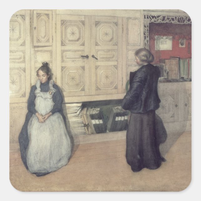 Mother and Child, 1903 Square Sticker (Front)