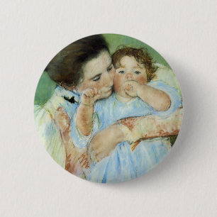 Mother and Child 2 Inch Round Button