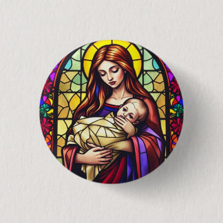 Mother and Child Button