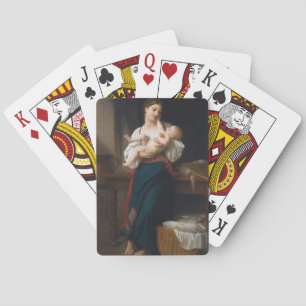 Mother and Child (by Bouguereau) Playing Cards