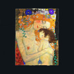 Mother and Child by Gustav Klimt Art Nouveau Fleece Blanket<br><div class="desc">Mother and Child - detail from The Three Ages of Woman,  a popular painting by Austrian symbolist & art nouveau artist Gustav Klimt from 1905.  Fine art fleece blanket.</div>