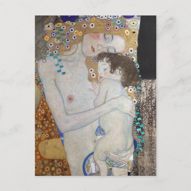 Mother and Child by Gustav Klimt Postcard (Front)