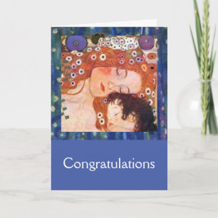 Mother and Child by Klimt  Card