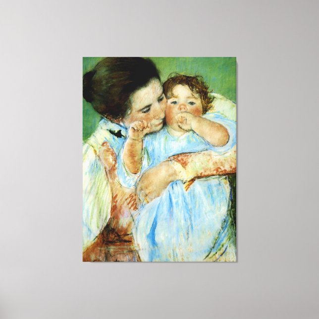Mother and Child by Mary Cassat Canvas Print (Front)
