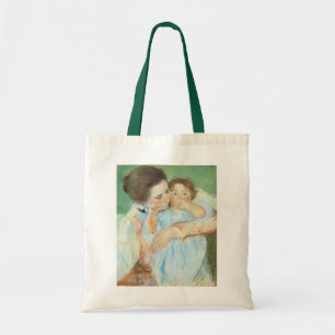 Mother and Child by Mary Cassatt, Vintage Fine Art Tote Bag