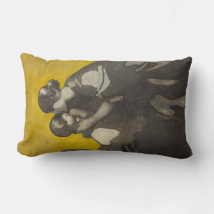 Mother and Child (by Norah Neilson Grey) Lumbar Pillow