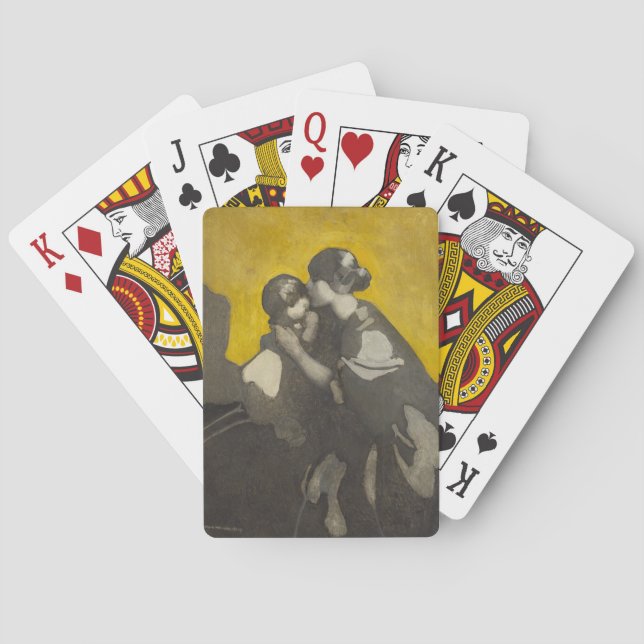Mother and Child (by Norah Neilson Grey) Playing Cards (Back)