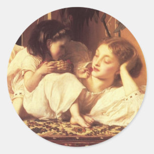 Mother and Child Classic Round Sticker