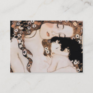 Mother and Child Gustav Klimt Business Card
