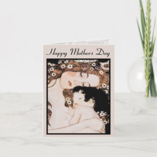 Mother and Child Gustav Klimt Card