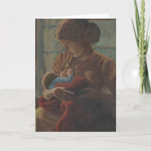 mother and child holiday card (Front)