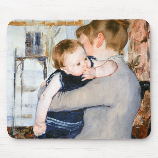 Mother and Child, Mary Cassatt Mouse Pad (Front)