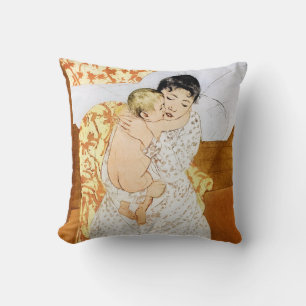 Mother and Child, Mary Cassatt Throw Pillow