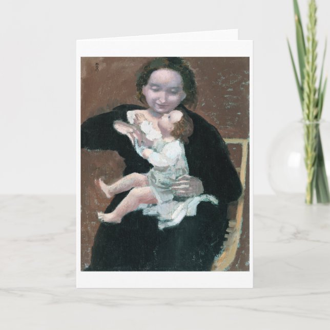 Mother and Child, Maurice Denis Card (Front)