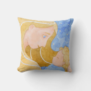 Mother and Child Mother's Day   Throw Pillow