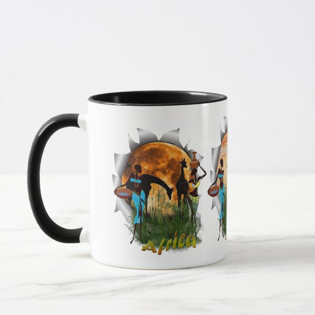 Mother and child of Africa Mug (Left)