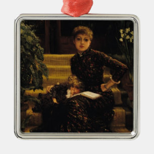 Mother and Child or The Elder Sister, c.1881 Metal Ornament
