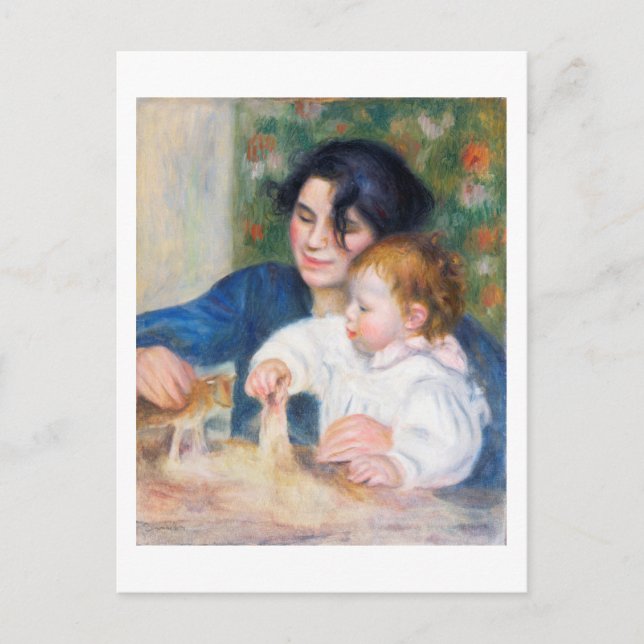 Mother and Child, Renoir Postcard (Front)