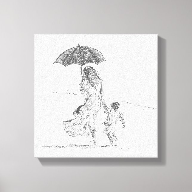 Mother and Child Sri Lanka Canvas Print (Front)