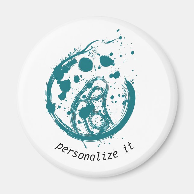 mother and child, Standard, 2¼ Inch Circle Magnet (Front)