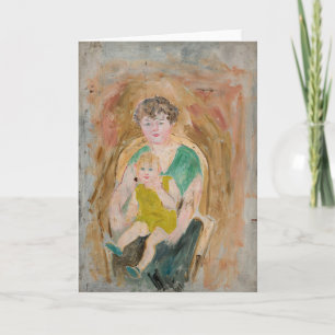 Mother and Child   Tadeusz Makowski Card