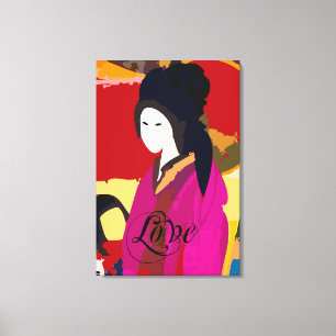 Mother and Child Wrapped Canvas