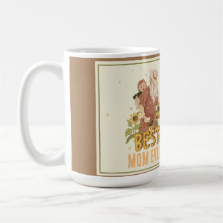"Mother and Daughter Among Sunflowers in Boho  Coffee Mug