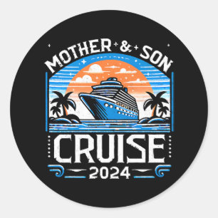Mother And Daughter Cruise 2024 Classic Round Sticker