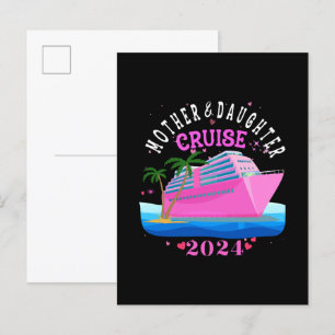 Mother And Daughter Cruise 2024 Invitation Postcard