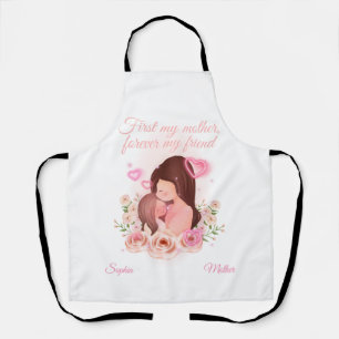 Mother and Daughter, Custom Names Apron
