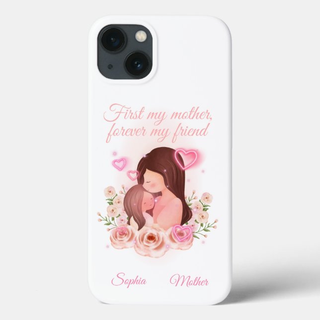 Mother and Daughter, Custom Names Case-Mate iPhone Case (Back)