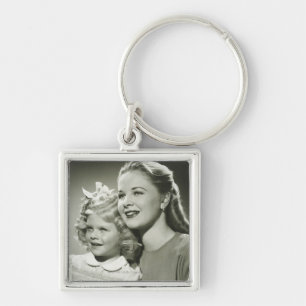 Mother and Daughter Keychain