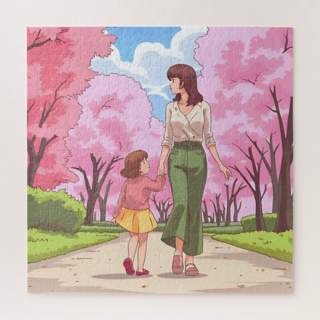 Mother and Daughter Moment Jigsaw Puzzle (Vertical)