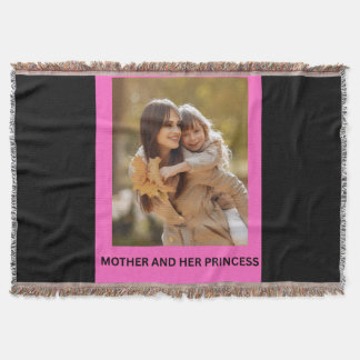 MOTHER AND HER PRINCESS THROW BLANKET