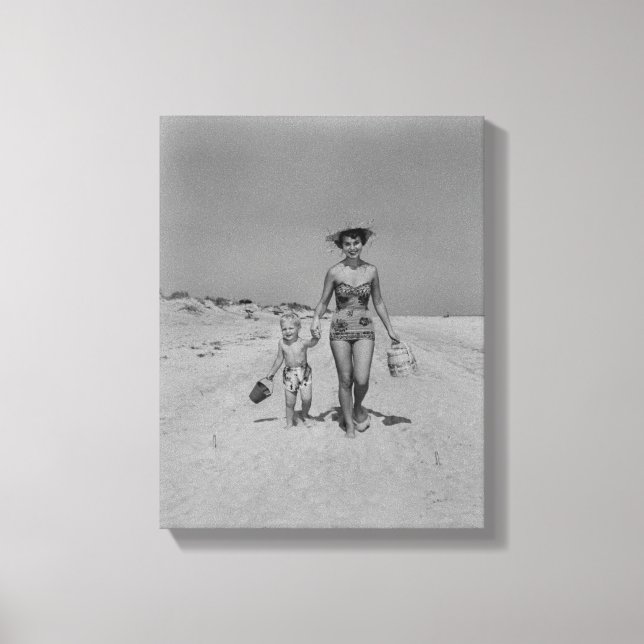 Mother and Son Canvas Print (Front)