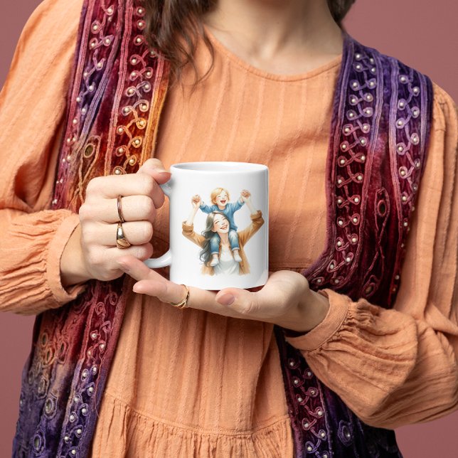 Mother And Son Gift For Mom Coffee Mug (Creator Uploaded)
