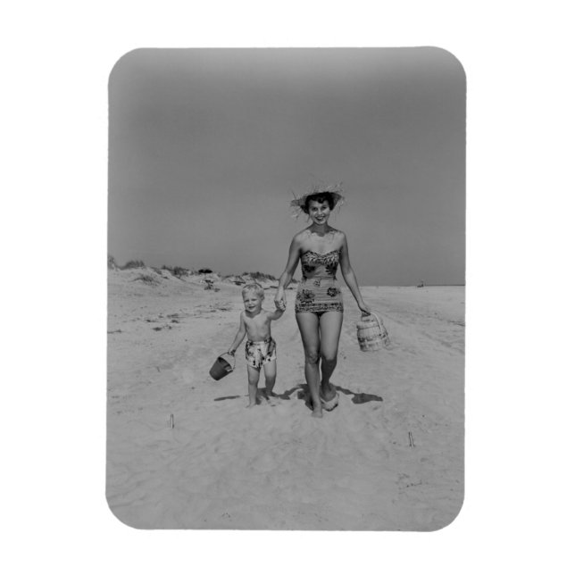 Mother and Son Magnet (Vertical)