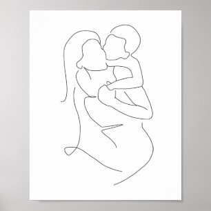 Mother and Son Print, Mother and Son Art, Mother a Poster