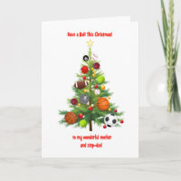 Mother and Step Dad Christmas Tree With Balls