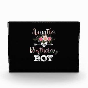Mother Art Auntie Of A Birthday Boy Photo Block