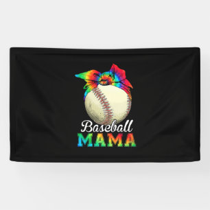 Mother Art Baseball Mama Birthday Banner