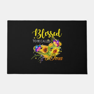 Mother Art Blessed To Be Called Oma Sunflower Doormat