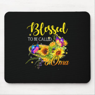 Mother Art Blessed To Be Called Oma Sunflower Mouse Pad
