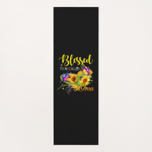Mother Art Blessed To Be Called Oma Sunflower Yoga Mat