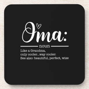 Mother Art Cute Oma Definition Birthday Coaster