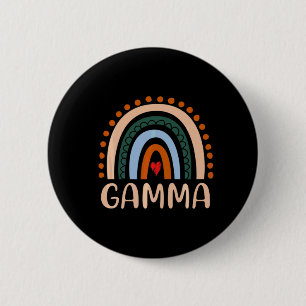 Mother Art   Gamma Rainbow Grandma Cute Birthday 2 Inch Round Button